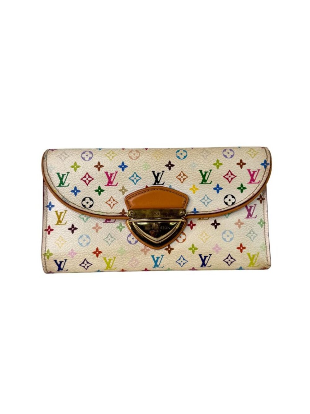 Louis Vuitton White Monogram Multicolor Eugenie Wallet